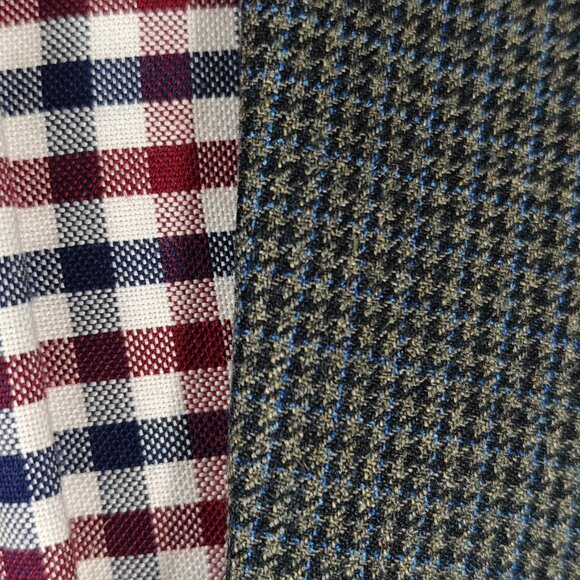 Ralph Lauren Mens Sport Coat Blazer Houndstooth Gray Silk Wool Cashmere Size 44L - Picture 7 of 15